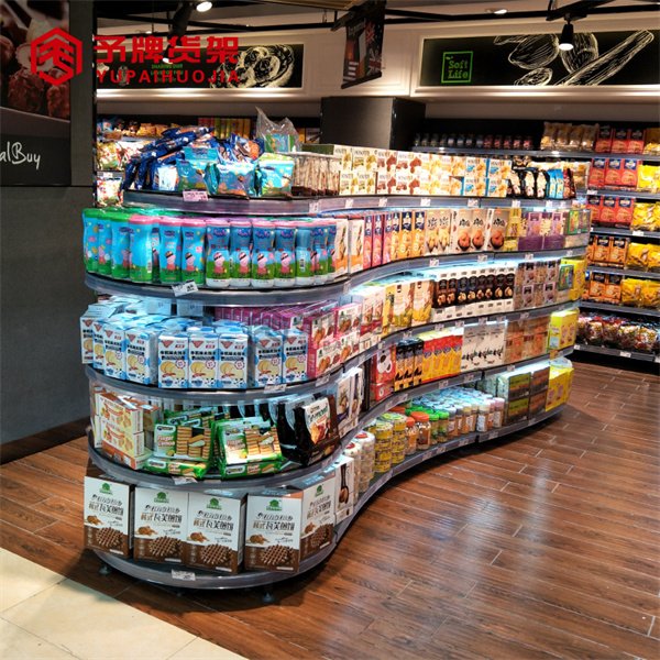 Curved Supermarket Rack for sale view 3