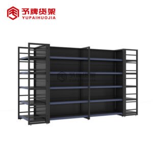 4 post retail shop racking display grocery item display rack supermarket shelf gondola