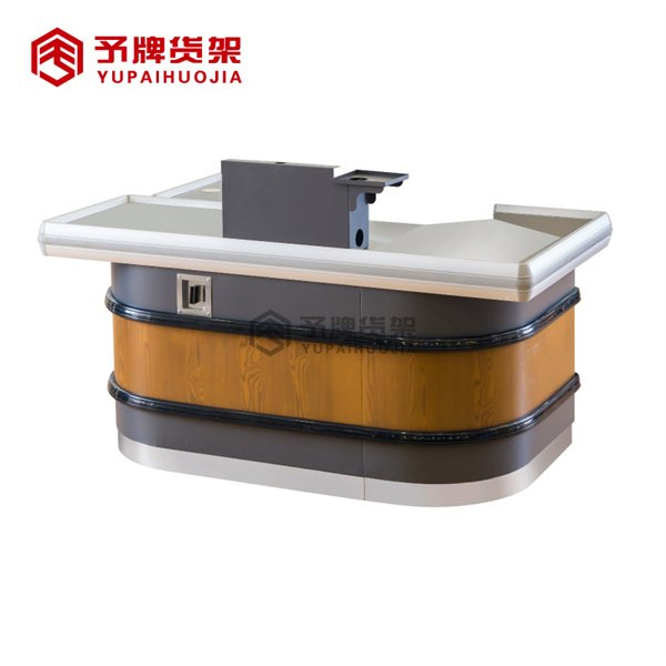 Supermarket Cash Counter with Cash Box Hole view 4