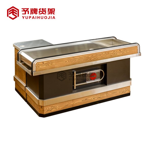 Supermarket Cashier Counter with Platform manufacturer & supplier view 4